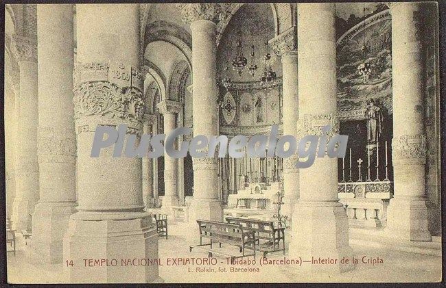 Interior de la Cripta del Templo Nacional expiatorio en el Tibidabo en Barcelona