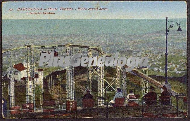 Ferrocarril Aéreo del monte Tibidabo en Barcelona