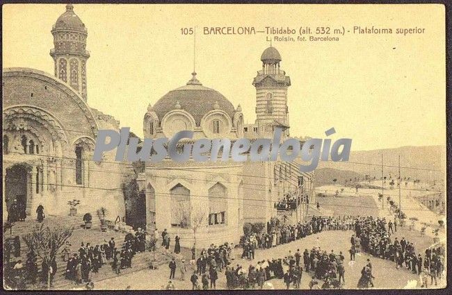 Plataforma Superior del Monte Tibidabo en Barcelona