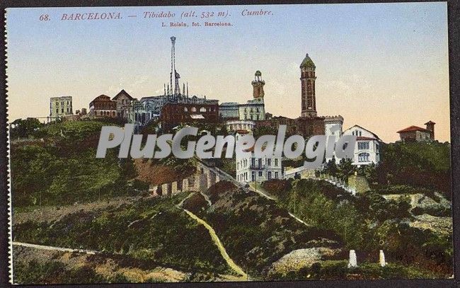 Cumbre del Tibidabo en Barcelona