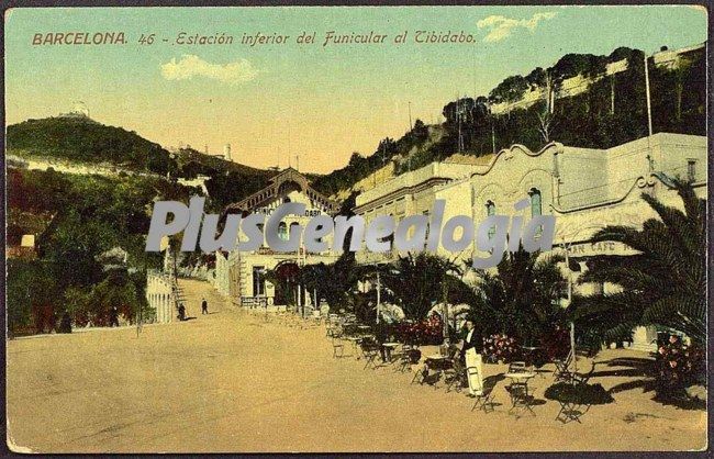 Estación inferior del Funicular del Tibidabo en Barcelona