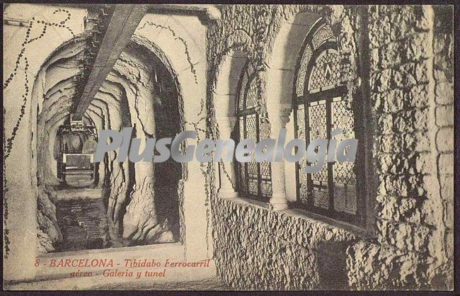 Galería y tunel del Funicular del Tibidabo en Barcelona