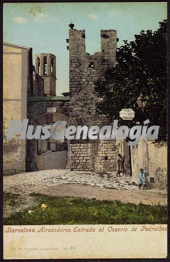 Entrada al Caserío de Pedralbes en Barcelona