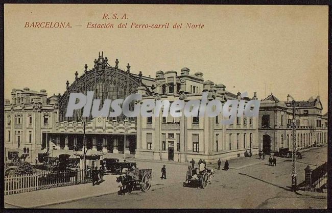 Estación del ferrocarril del Norte en Barcelona