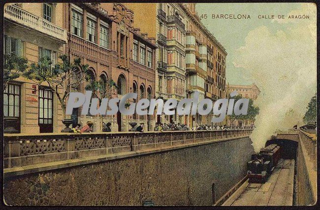 Calle de Aragón en Barcelona