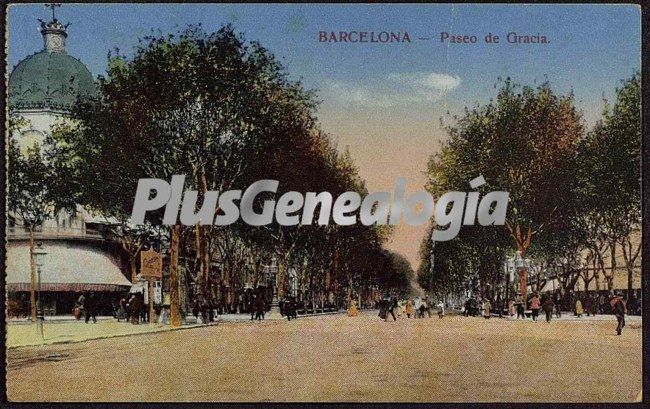 Paseo de Gracia en Barcelona