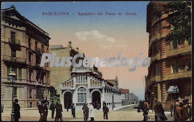 Apeadero del Paseo de Gracia en Barcelona