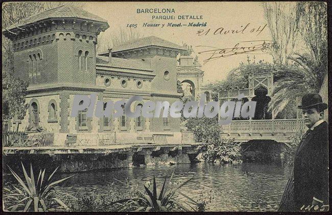 Detalle del parque en barcelona