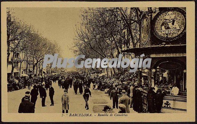 Rambla de Canaletas en Barcelona