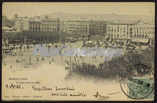 Plaza de Cataluña en Barcelona