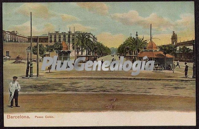Paseo de colón en barcelona