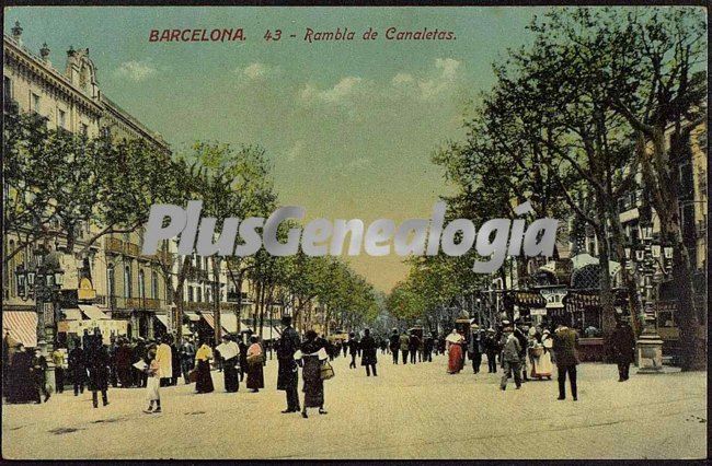 Rambla de Canaletas en Barcelona