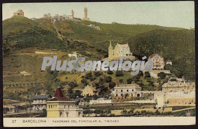 Panorama del Funicular al Tibidabo en Barcelona