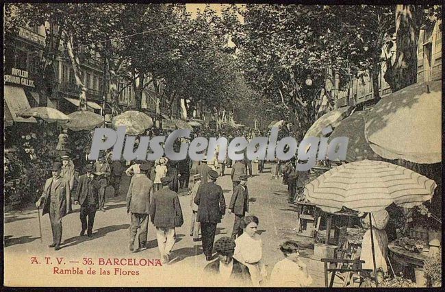 Rambla de las Flores en Barcelona