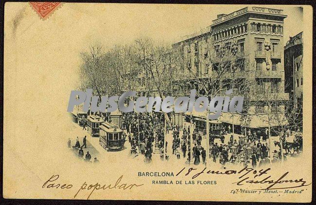 Rambla de las Flores en Barcelona