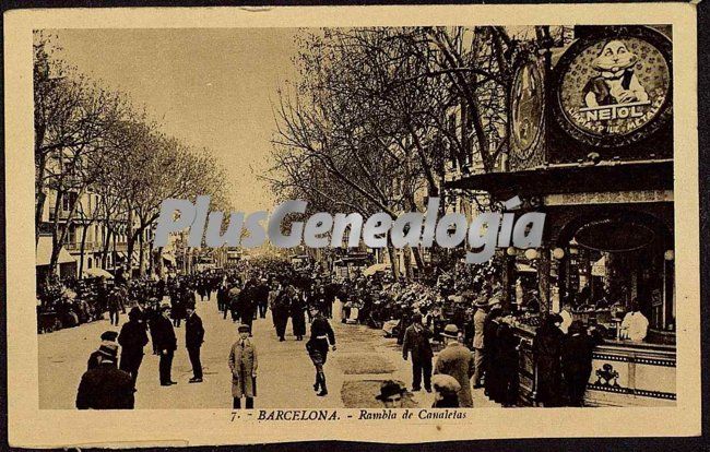 Rambla de Canaletas en Barcelona