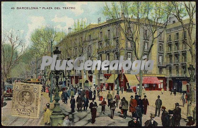 Plaza del Teatro de Barcelona