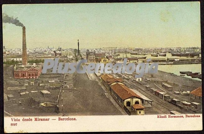 Vista de Barcelona desde Miramar