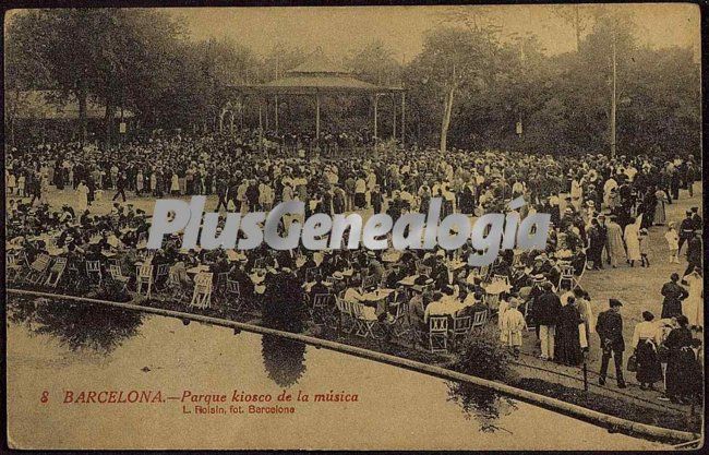 Parque kiosco de la música de Barcelona