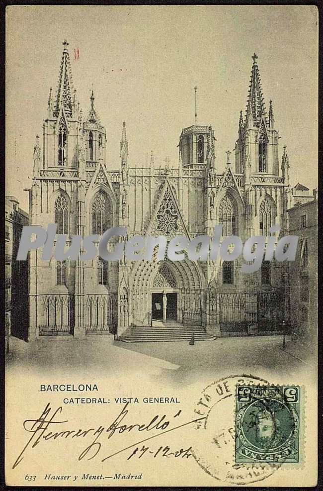 Vista general de la Catedral de Barcelona