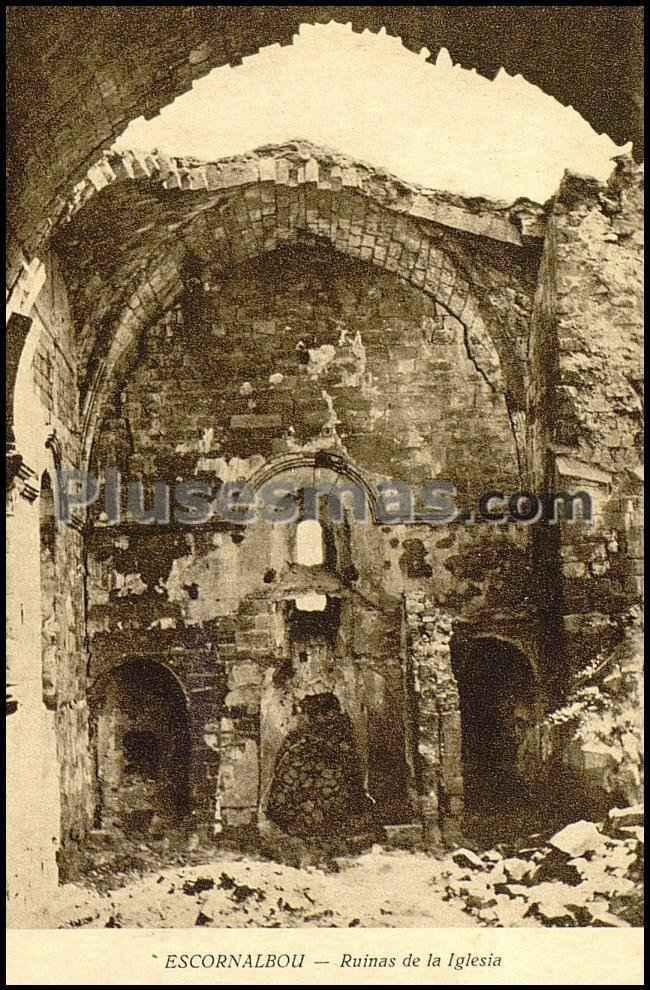 Ruinas de la Iglesia en Escornalbou (Barcelona)