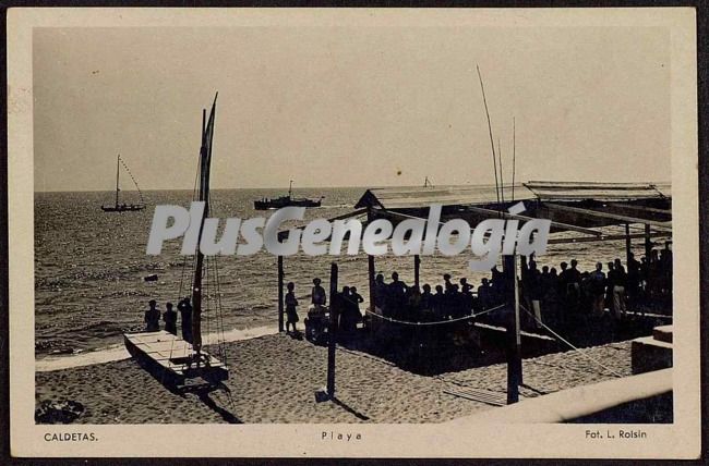 Vista de la Playa de Caldetas (Barcelona)