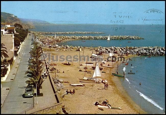 Vista de la Playa de Caldetas en Barcelona