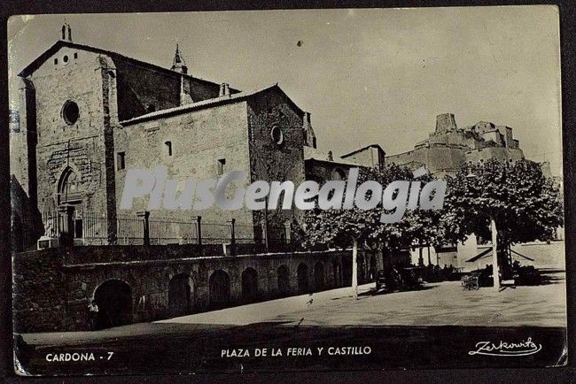 Plaza de la Feria y Castillo de Cardona (Barcelona)