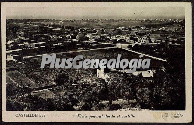 Vista general desde el Castillo de Castelldefels (Barcelona)