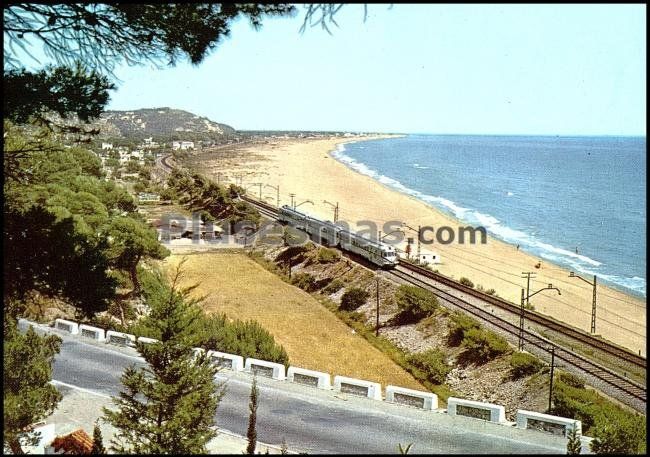 Vista General de la Playa de Castelldefels en Barcelona