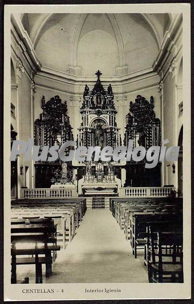 Interior de la Iglesia de Centellas (Barcelona)