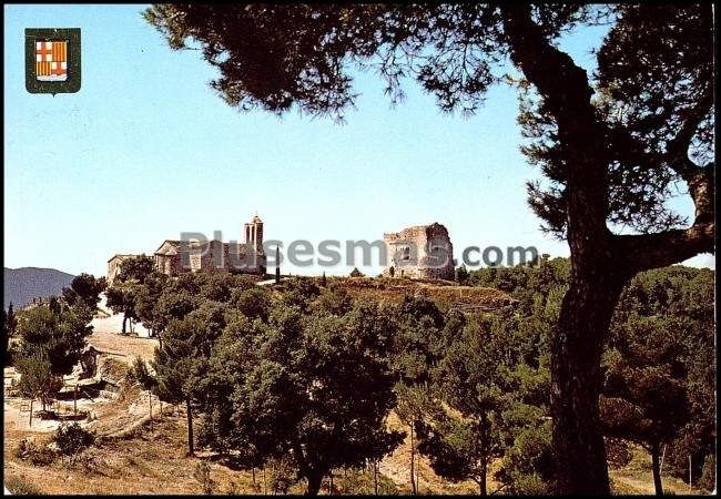 Vista general y castillo de igualada (barcelona)