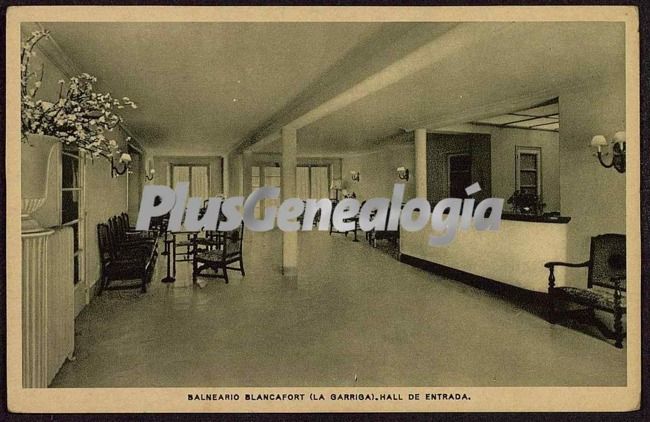 Hall de entrada del Balneario Blancafort de la Garriga (Barcelona)