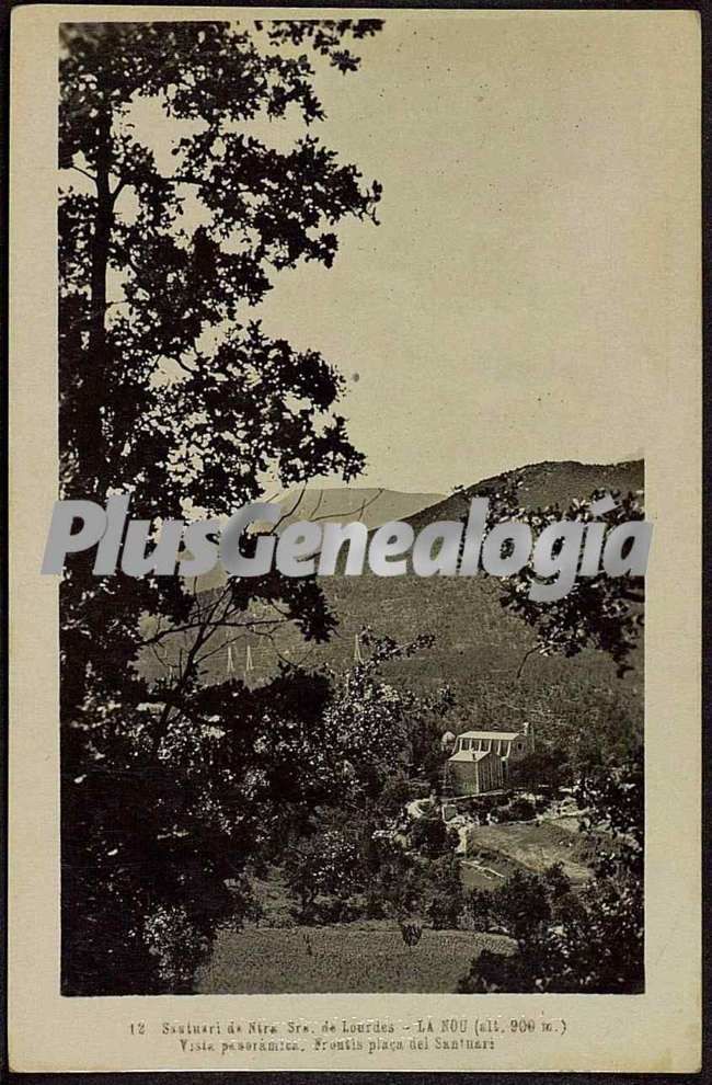 Vista Panorámica del Santuari de Nuestra Señora de Lourdes de la Nou de Berguedá (Barcelona)