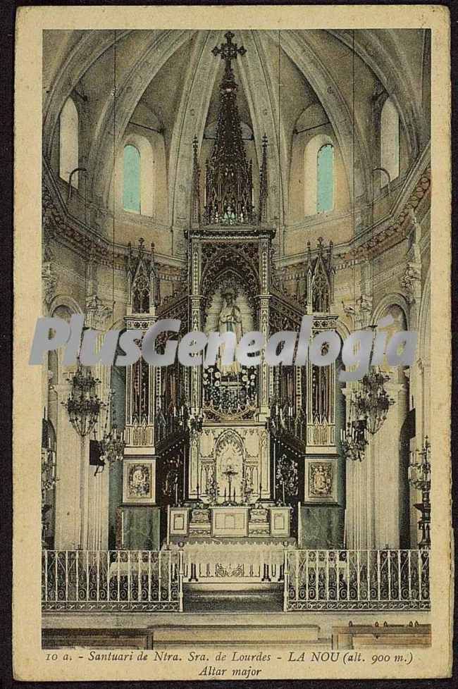 Altar Major del Santuari de Nuestra Señora de Lourdes de la Nou de Berguedá (Barcelona)