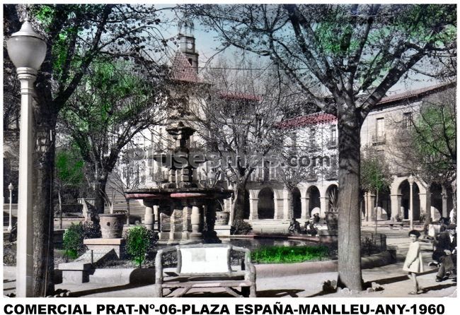 Plaza de España en Manlleu