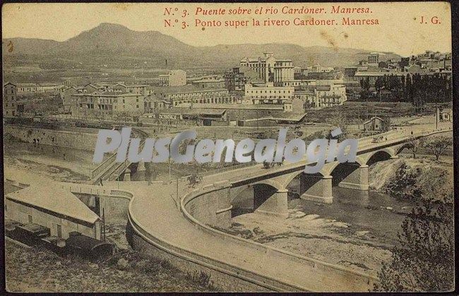 Puente sobre el Río Cardoner de Manresa (Barcelona)