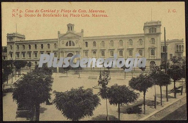 Casa de la caridad y plaza de cots. de manresa (barcelona)