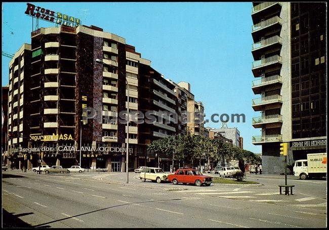 Plaza Bonavista y Paseo de Gracía Valiño en Barcelona