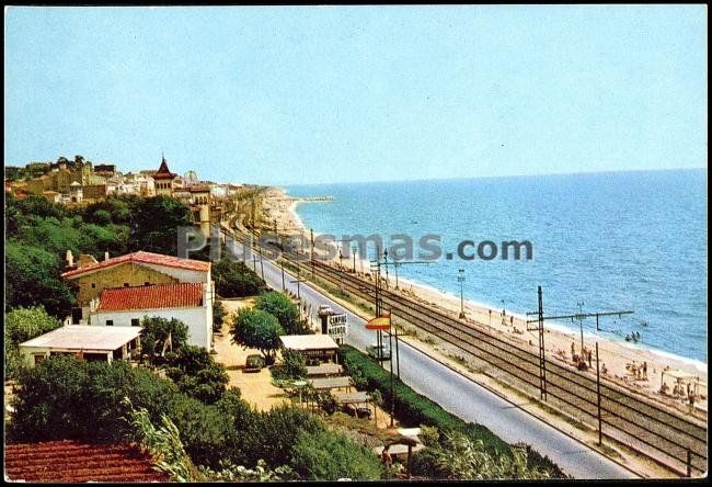 Vista General de Masnou y la Playa en Barcelona