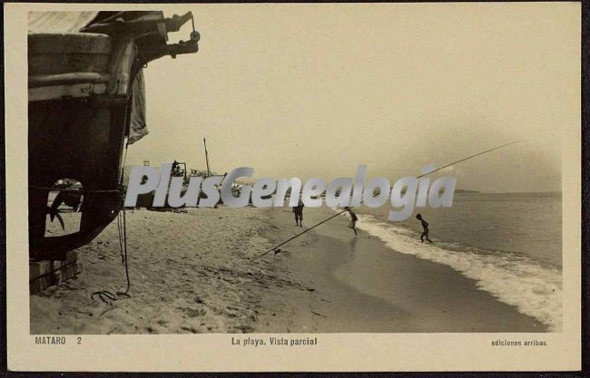 Vista parcial de la Playa de Mataró (Barcelona)