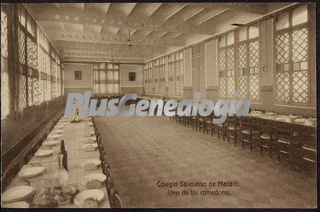 Uno de los comedores del Colegio Salesiano de Mataró (Barcelona)