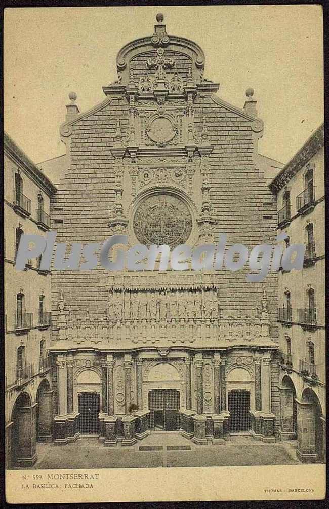 Fachada de la Basílica de Montserrat (Barcelona)
