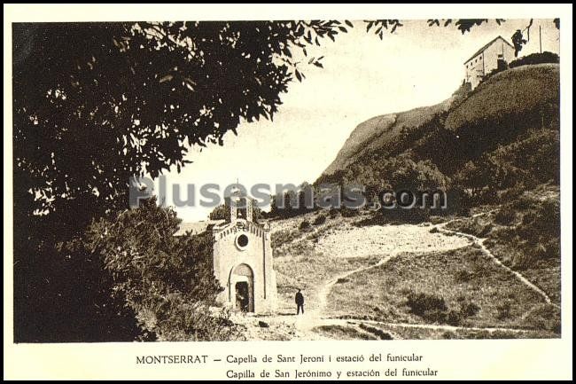 Capilla de san jerónimo y estación del funicular (barcelona)