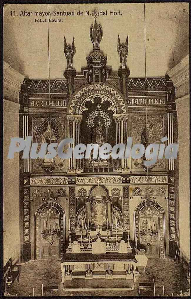 Altar mayor del Santuari de Nuestra Señora del Hort (Barcelona)