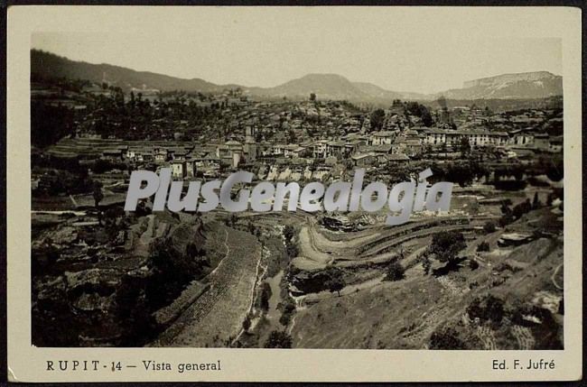 Vista parcial en Blanco y Negro de Rupit (Barcelona)