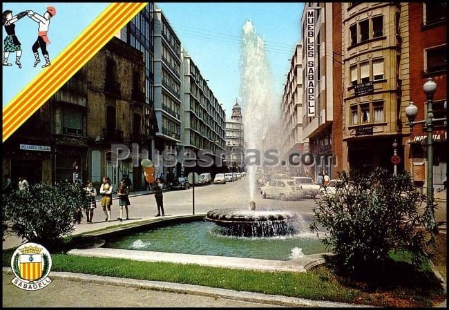 Paseo Primo de Rivera en Sabadell (Barcelona)