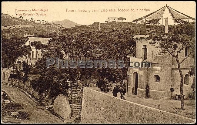 Torre de mirador de montalegre en barcelona