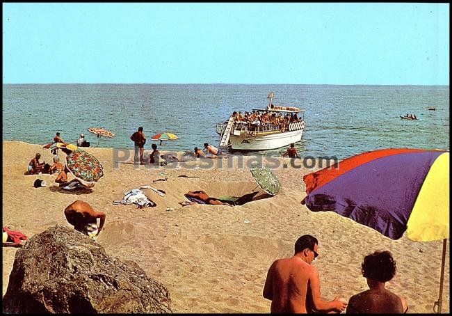 Vista de la playa de San Pol de Mar en Barcelona