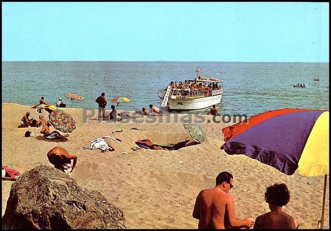 Vista de la playa de San Pol de Mar en Barcelona